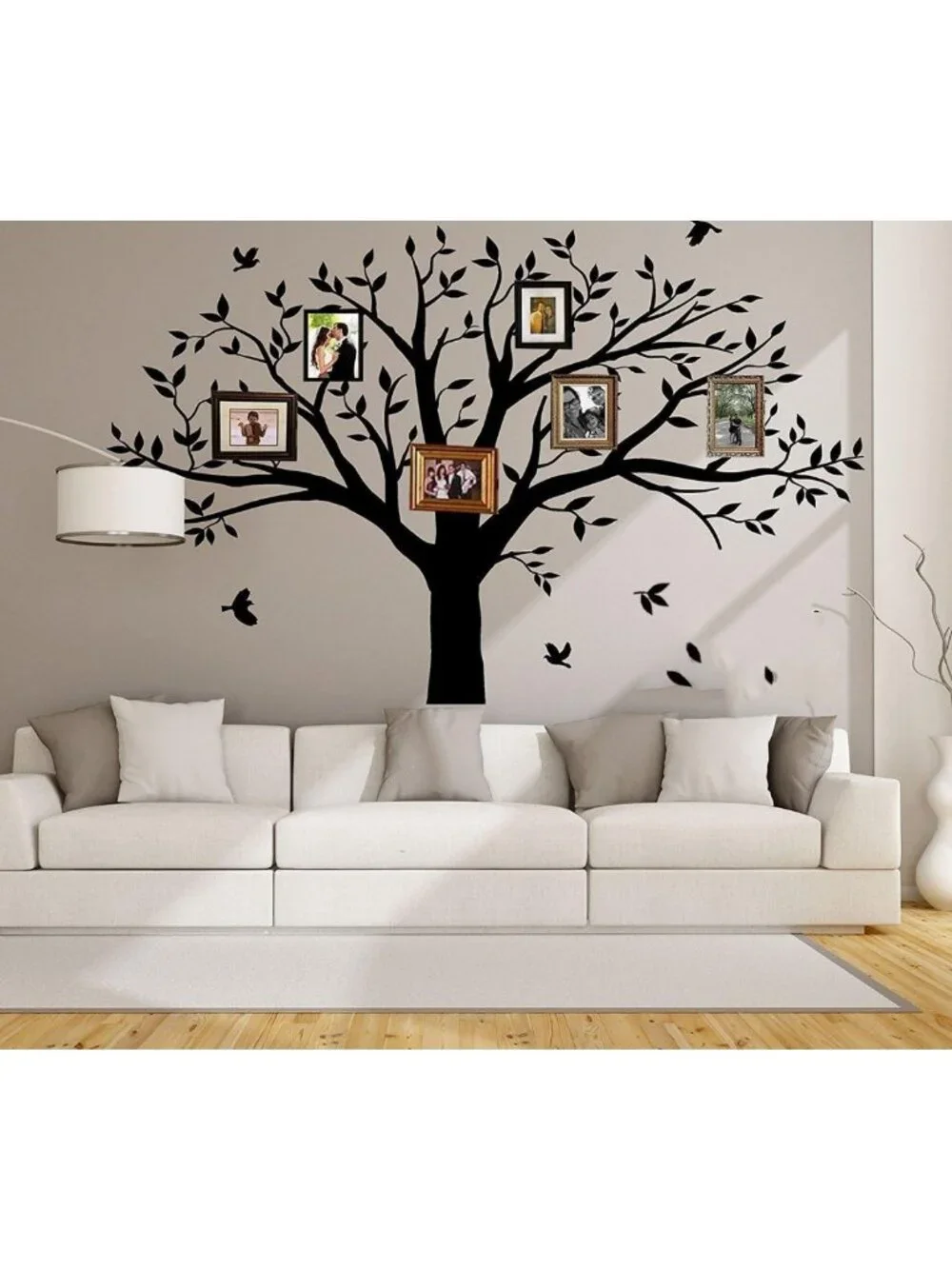 Family Tree Wall Decal - Inspirational Quote 'Branches On A Tree' for Home Decor